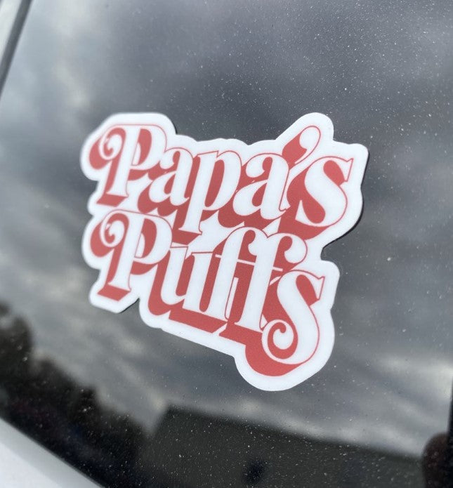 Papa's Puffs - Vinyl Sticker
